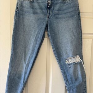 Classic Blue Distressed Women's Jeans